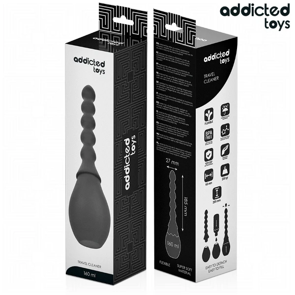 ADDICTED TOYS - LIMPIADOR DE VIAJE SILICONA MODELO 2