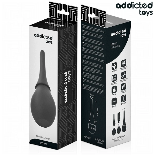 ADDICTED TOYS - LIMPIADOR DE VIAJE SILICONA MODELO 3