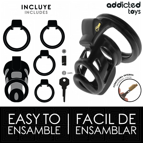 ADDICTED TOYS LOCKED - GABBIA PER PENE GILDEN CAGE 8,5 CM
