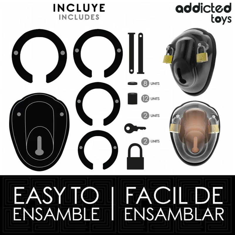 ADDICTED TOYS LOCKED - GABBIA PER PENE SENZA CHIAVE 11,5 CM
