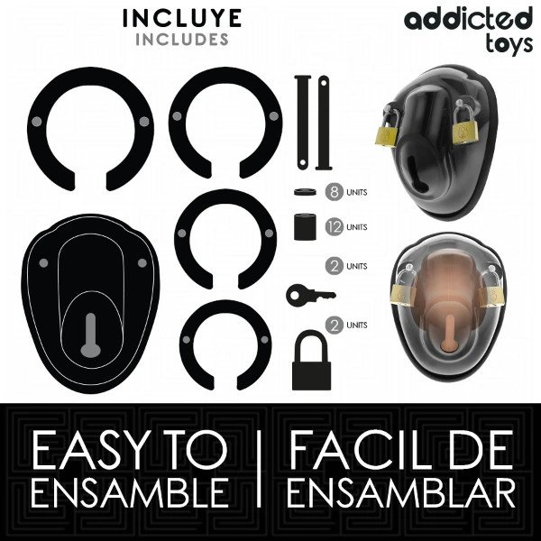 ADDICTED TOYS LOCKED - GABBIA PER PENE SENZA CHIAVE 11,5 CM