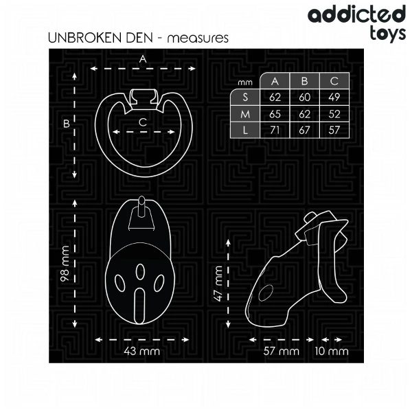 ADDICTED TOYS LOCKED - GABBIA PER PENE DEN NON ROTTURA 9,8 CM