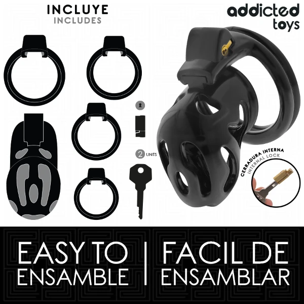 ADDICTED TOYS LOCKED - GABBIA PER PENE SIGILLATA CRYPT 8 CM