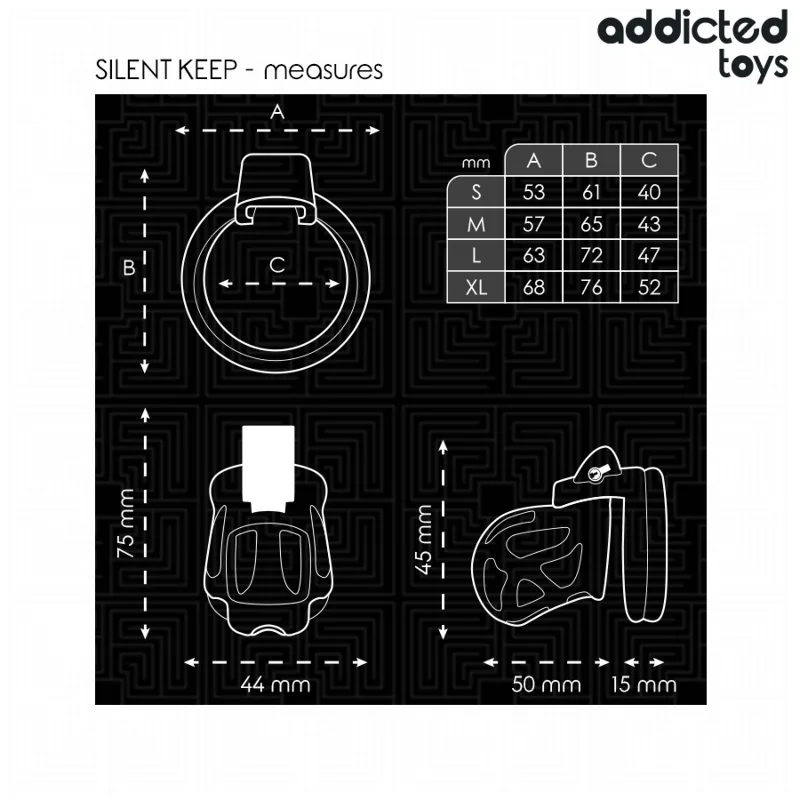 ADDICTED TOYS LOCKED - GABBIA PER PENE SILENZIOSA 7,5 CM