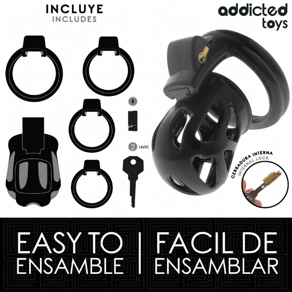 ADDICTED TOYS LOCKED - GABBIA PER PENE SILENZIOSA 7,5 CM
