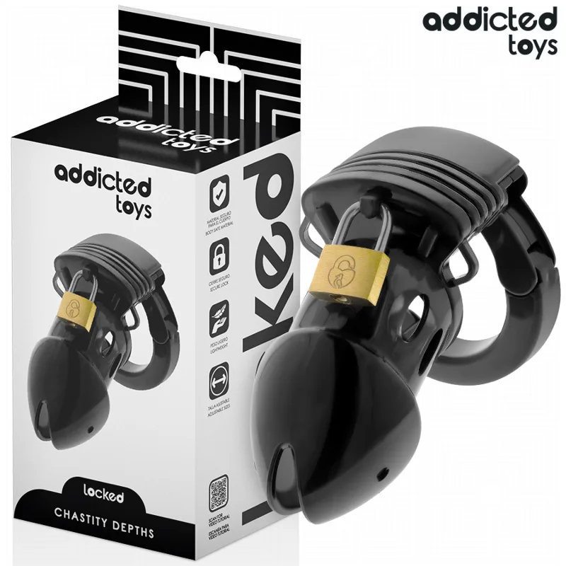 ADDICTED TOYS BLOCCATO - GABBIA PER PENE PROFONDA DI CASTITÀ 7,5 CM