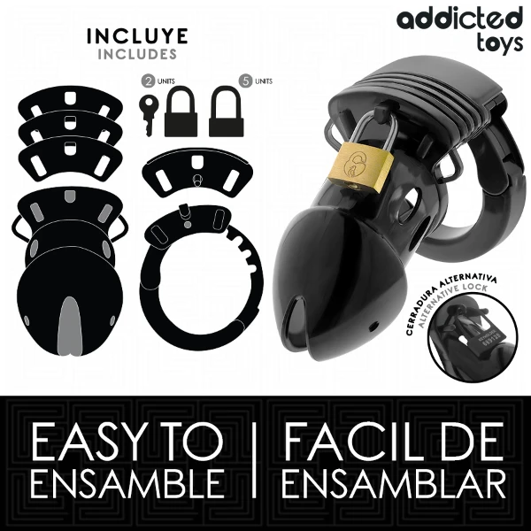 ADDICTED TOYS BLOCCATO - GABBIA PER PENE PROFONDA DI CASTITÀ 7,5 CM