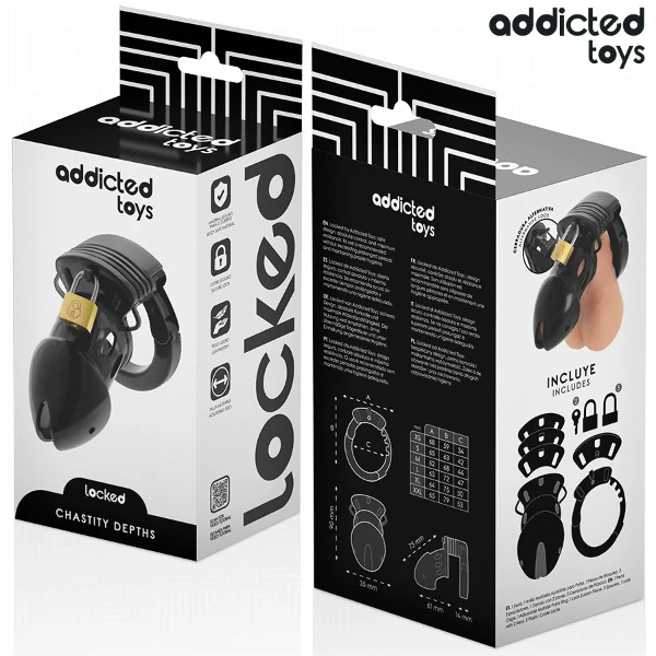 ADDICTED TOYS BLOCCATO - GABBIA PER PENE PROFONDA DI CASTITÀ 7,5 CM