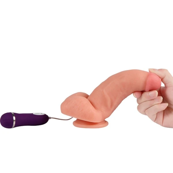 SHEQU - DILDO VIBRATORE AQUILA ROSSA CON TELECOMANDO 17 CM