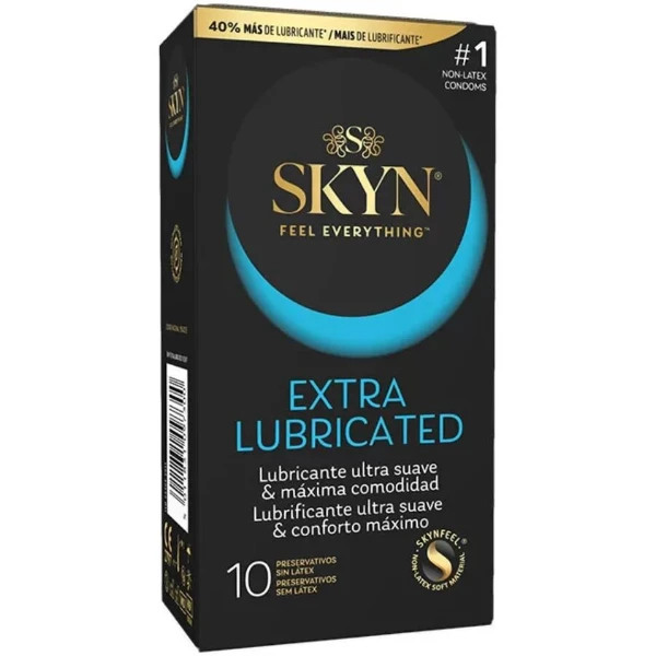 SKYN - PRESERVATIVO EXTRA LUBRICADO 10 UNIDADES