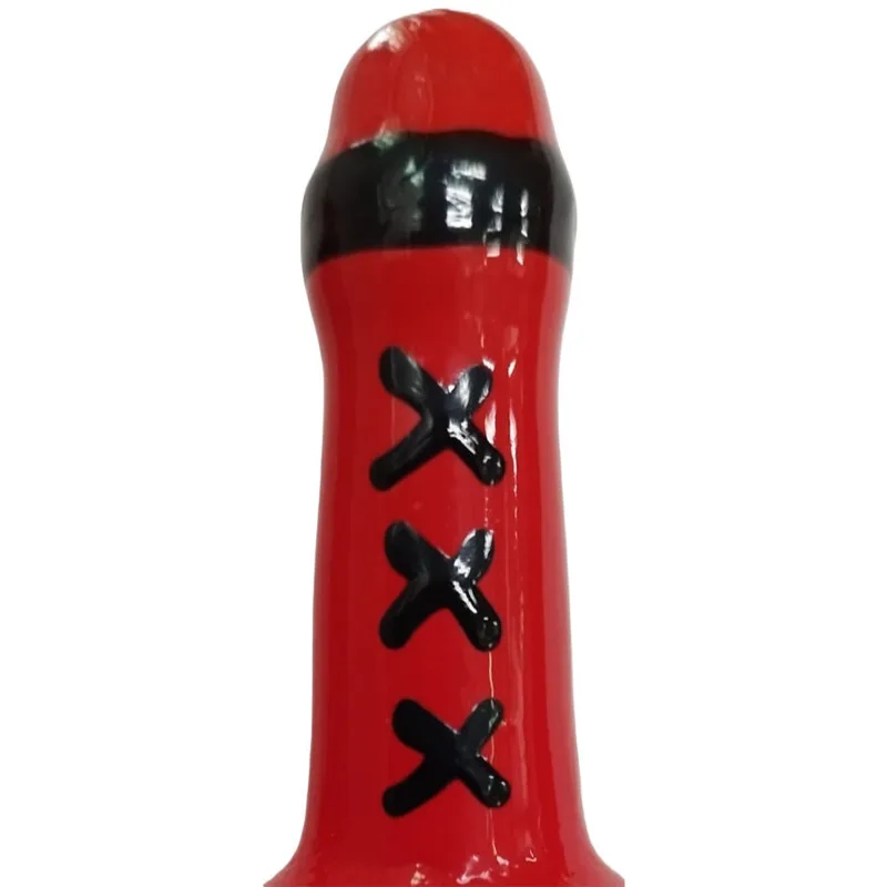 CONDOMERIE - PRESERVATIVO DECORATIVO PINTADO A MANO MSTERDAM ROJO