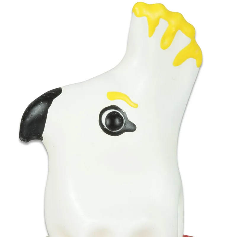 CONDOMERIE - PRESERVATIVO DECORATIVO PINTADO A MANO LORO BLANCO