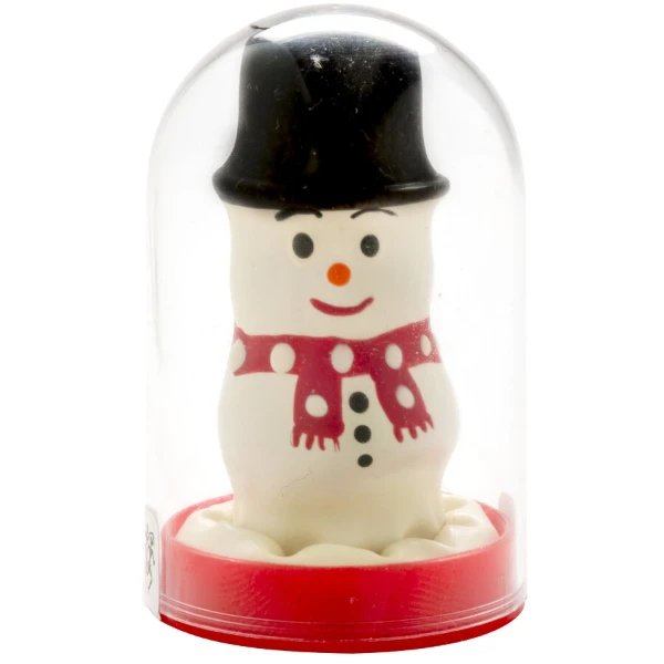 CONDOMERIE - PRESERVATIVO DECORATIVO PINTADO A MANO MUÑECO DE NIEVE