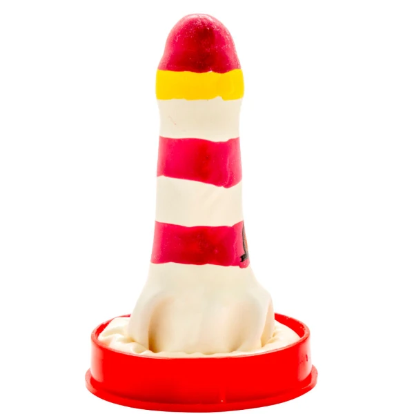CONDOMERIE - PRESERVATIVO DECORATIVO PINTADO A MANO FARO