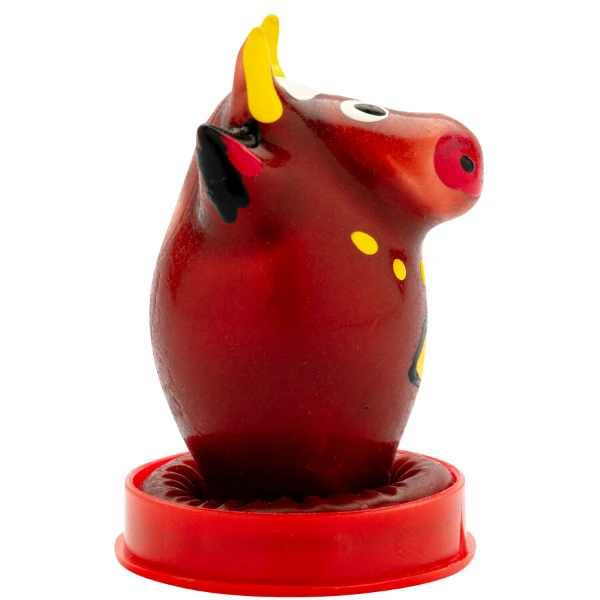 CONDOMERIE - PRESERVATIVO DECORATIVO PINTADO A MANO TORO MODELO 1