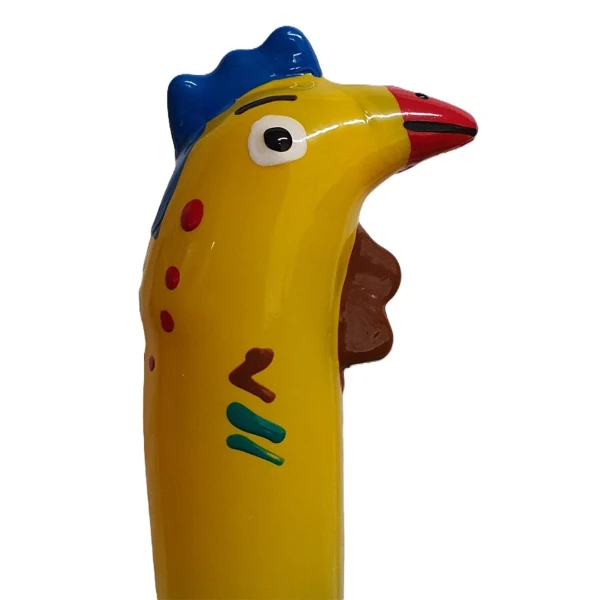 CONDOMERIE - PRESERVATIVO DECORATIVO PINTADO A MANO GALLO MODELO XL