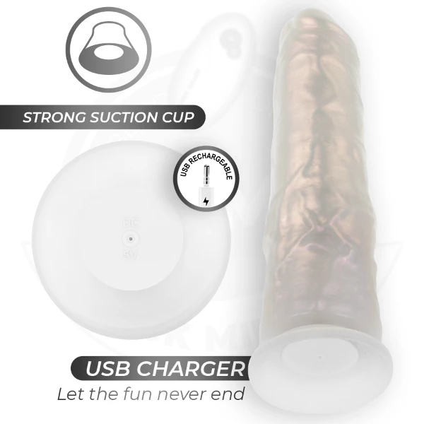 COCK MILLER - DILDO CON VENTOSA, LUCI E VIBRAZIONE CON TELECOMANDO BIANCO 19,5 CM