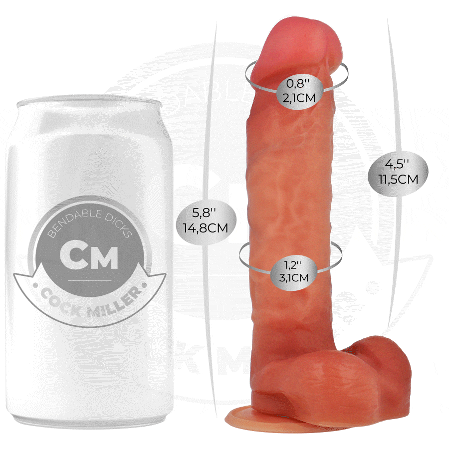 COCK MILLER - DILDO ARTICOLABILE IPERREALISTICO 14,8 CM