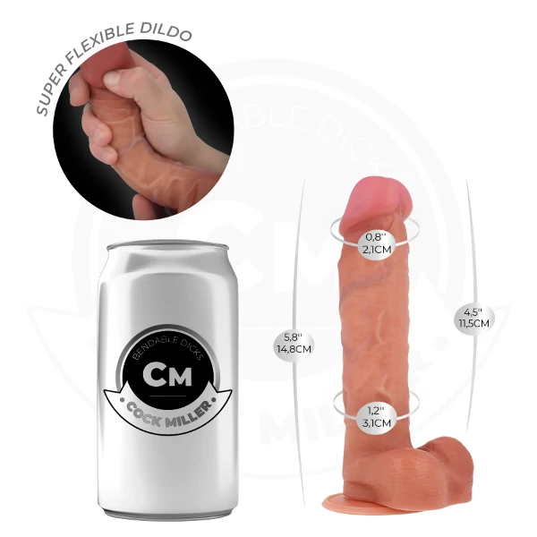 COCK MILLER - DILDO ARTICOLABILE IPERREALISTICO 14,8 CM