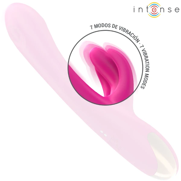 INTENSE - VIBRATORE MULTIFUNZIONE CONIGLIO BRITNEY 23 CM ROSA