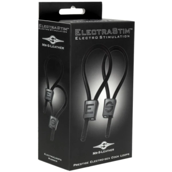ELECTRASTIM - PRESTIGE ELECTRA LOOPS ANELLI PER IL PENE REGOLABILI NERI