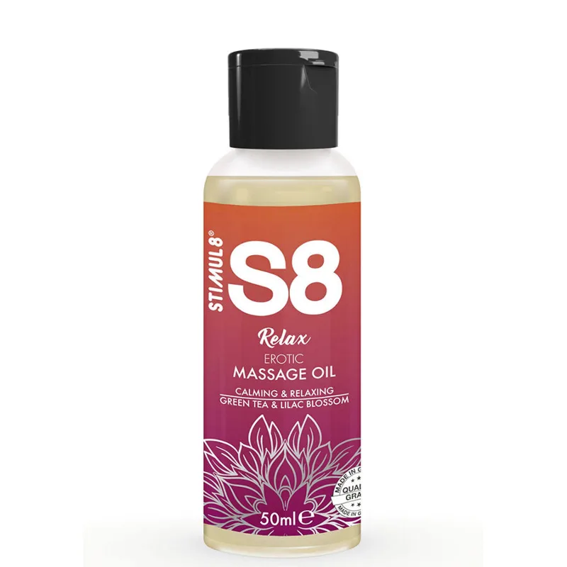 STIMUL8 - S8 RELAX OLIO PER MASSAGGIO EROTICO TÈ VERDE 50 ML
