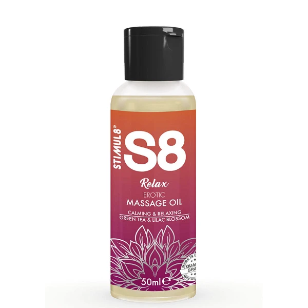 STIMUL8 - S8 RELAX OLIO PER MASSAGGIO EROTICO TÈ VERDE 50 ML