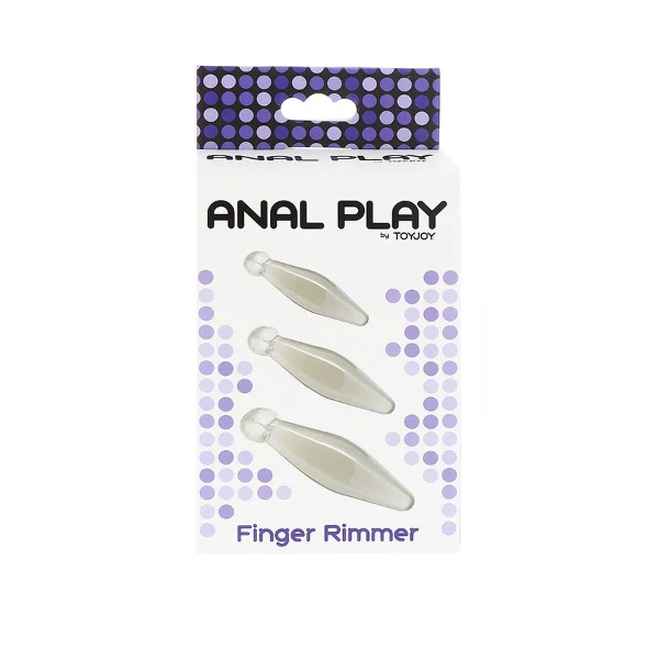 TOYJOY - GIOCO ANALE FINGER RIMMER 3 PEZZI TRASPARENTE