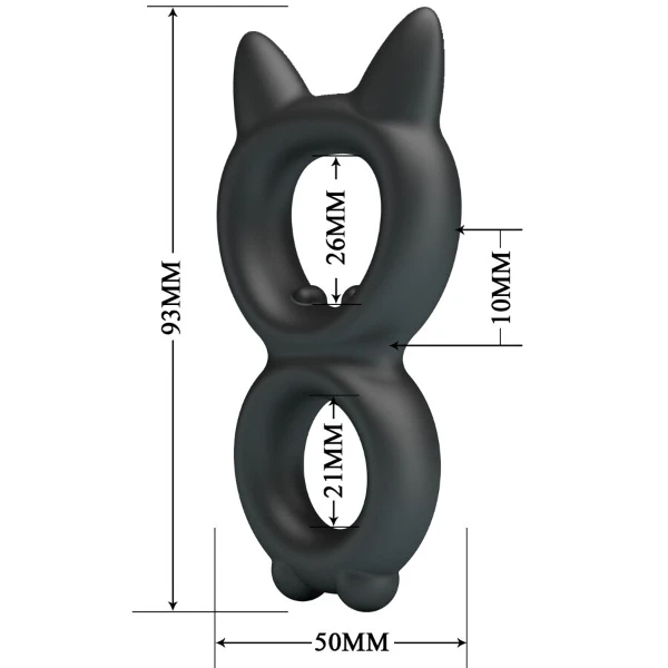 CRAZY BULL - TORAN DOPPIO ANELLO IN SILICONE MODELLO 20
