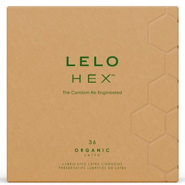 LELO - PRESERVATIVI ORGANICI HEX CONFEZIONE DA 36 UNITÀ
