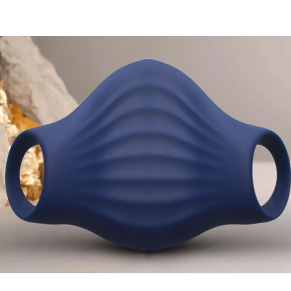 ROCKS-OFF - MASTURBATORE VIBRATORE FLESSIBILE PALM BLUE
