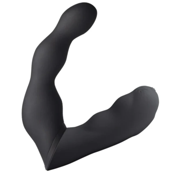 ROCKS-OFF - ADATTATORE NERO PER VIBRATORE PROSTATICO E ANALE