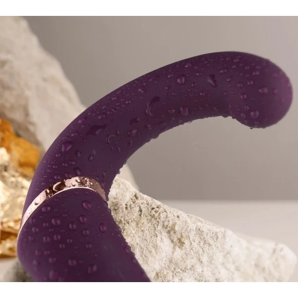 ROCKS-OFF - GEMINI DOPPIO VIBRATORE STIMOLATORE DEL CLITORIDE PUNTO G VIOLA