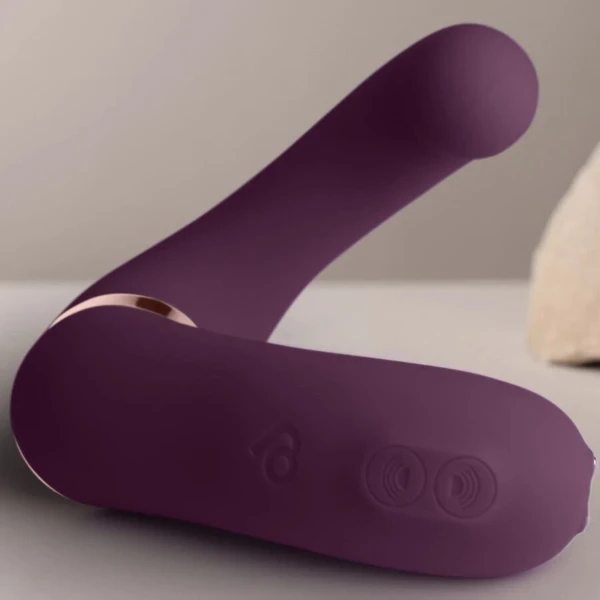 ROCKS-OFF - GEMINI DOPPIO VIBRATORE STIMOLATORE DEL CLITORIDE PUNTO G VIOLA