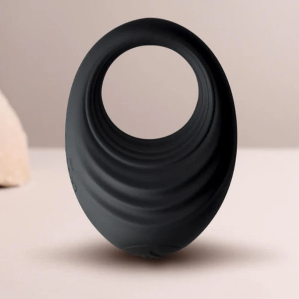 ROCKS-OFF - ANELLO VIBRANTE PER PENE SPIRE NERO