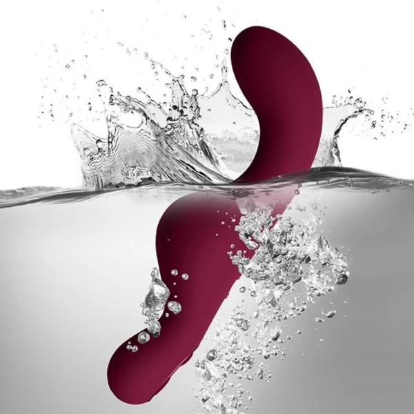 ROCKS-OFF - VIBRATORE PER PUNTO G ROSSO RUBY GLOW