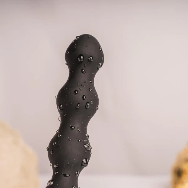 ROCKS-OFF - PETITE SENSATIONS PEARLS PLUG ANALE VIBRATORE NERO