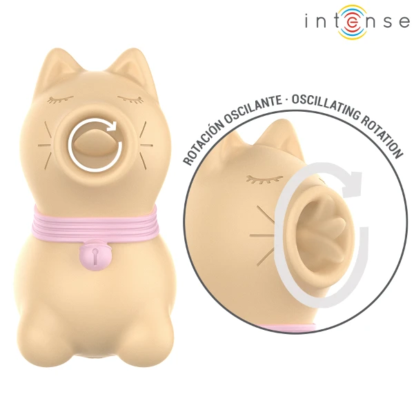 INTENSE - STIMOLATORE TOLOSA CON LINGUA ROTANTE A 360° GIALLO