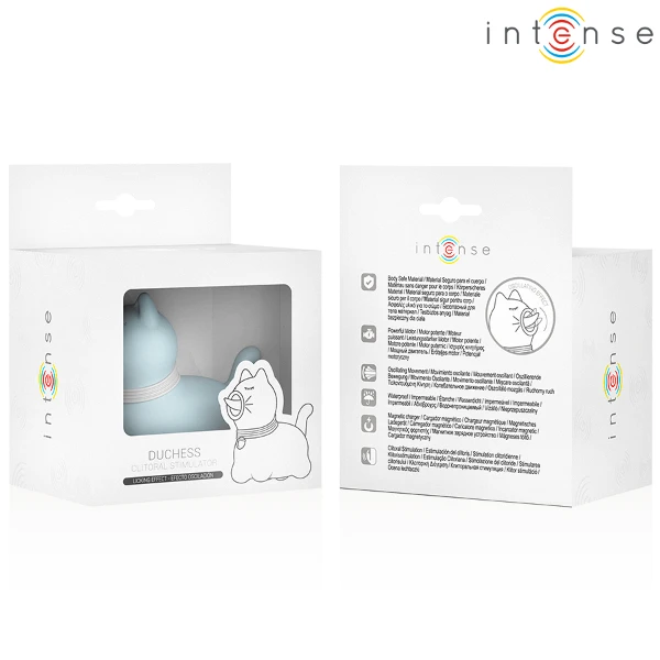 INTENSE - STIMOLATORE DUCHESS CON LINGUA ROTANTE 360º BLU