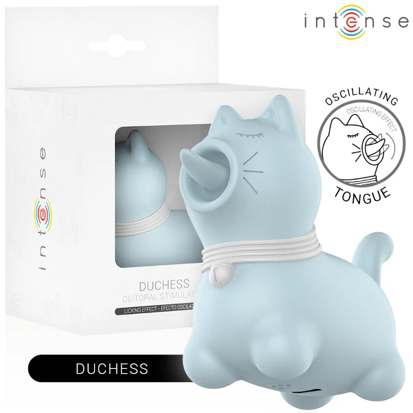 INTENSE - STIMOLATORE DUCHESS CON LINGUA ROTANTE 360º BLU