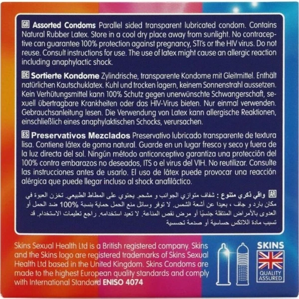 SKINS - CONFEZIONE DA 4 PRESERVATIVI ASSORTITI PREMIUM
