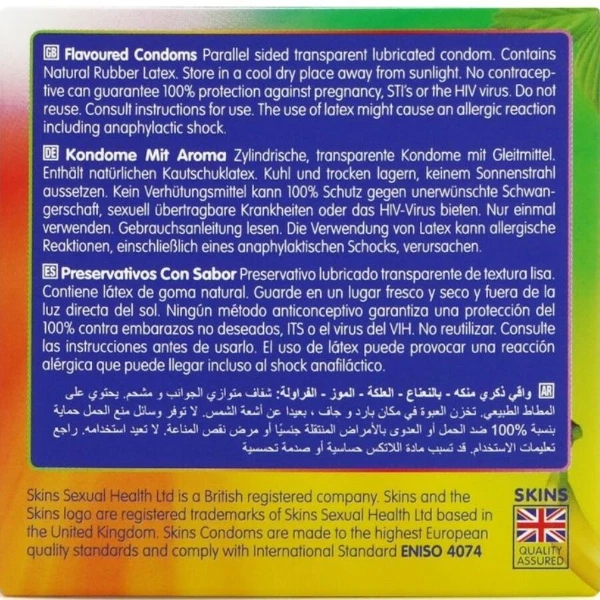 SKINS - PRESERVATIVI MULTIGUSTO PREMIUM CONFEZIONE DA 4