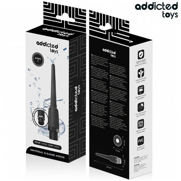 ADDICTED TOYS - PULITORE ANALE CON ADATTATORE UNIVERSALE MODELLO 1