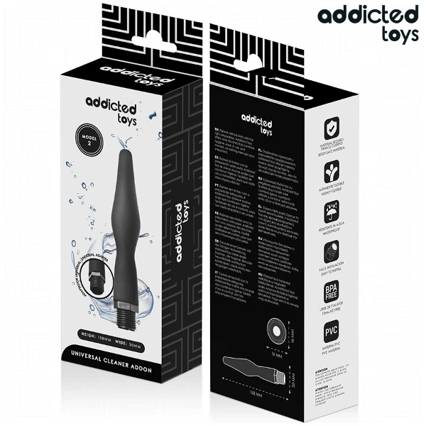 ADDICTED TOYS - PULITORE ANALE CON ADATTATORE UNIVERSALE MODELLO 2