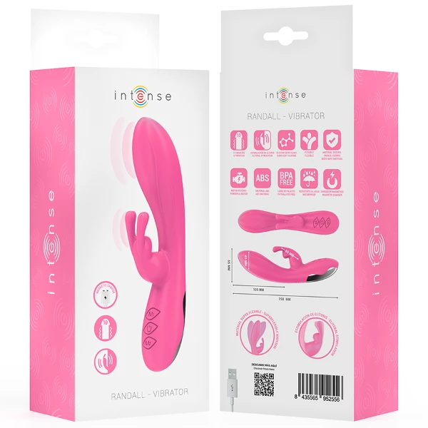 INTENSE - VIBRATORE RANDALL RABBIT 10 VIBRAZIONI ROSA