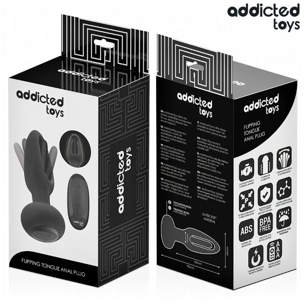 ADDICTED TOYS - PLUG ANALE CON LINGUA VIBRANTE E TELECOMANDO
