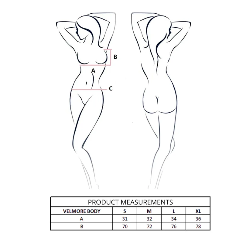 PASSION - VELMORE BODY BLU L/XL