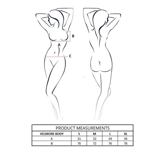 PASSION - VELMORE BODY BLU L/XL