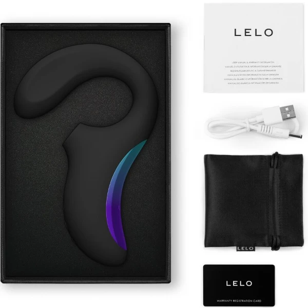 LELO - ENIGMA WAVE MASSAGGIATORE A TRIPLA VIBRAZIONE NERO