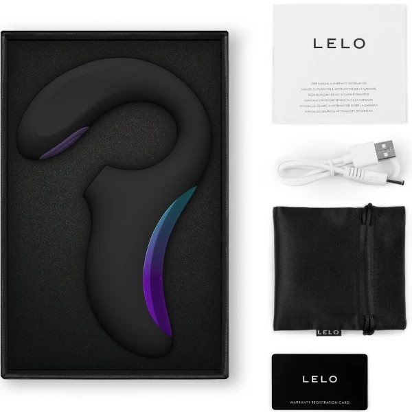 LELO - ENIGMA DOUBLE SONIC VIBRATOR POINT G NERO